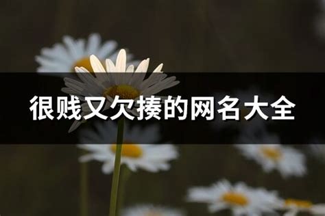 欠揍網名|很贱又欠揍的网名大全(159个)